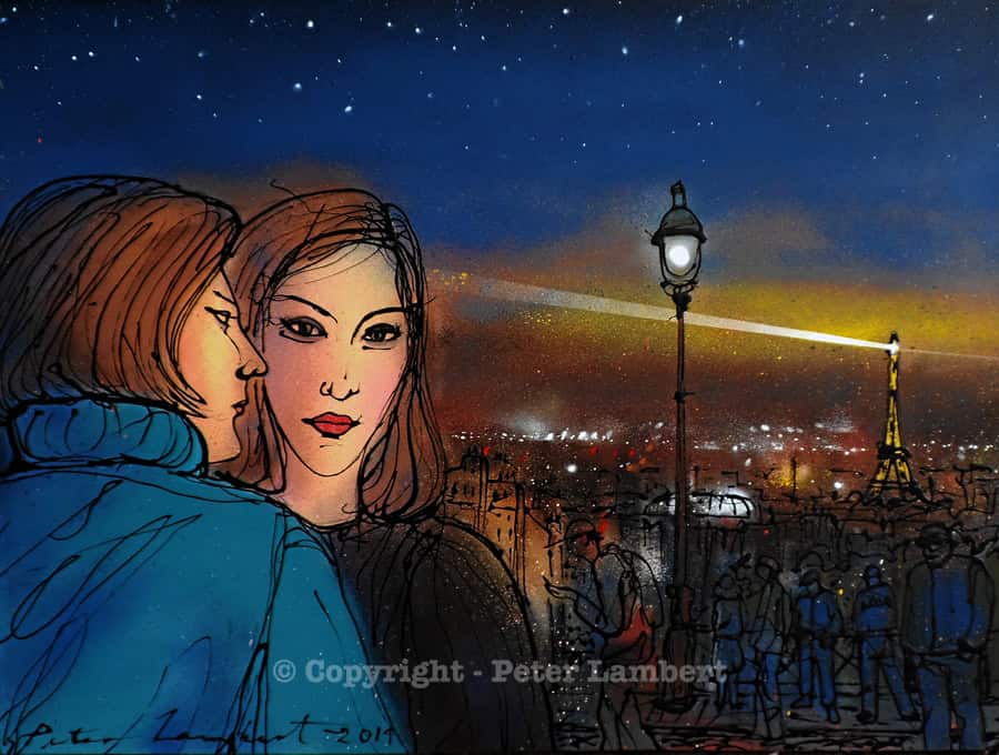 Two Women, Montmartre Evening